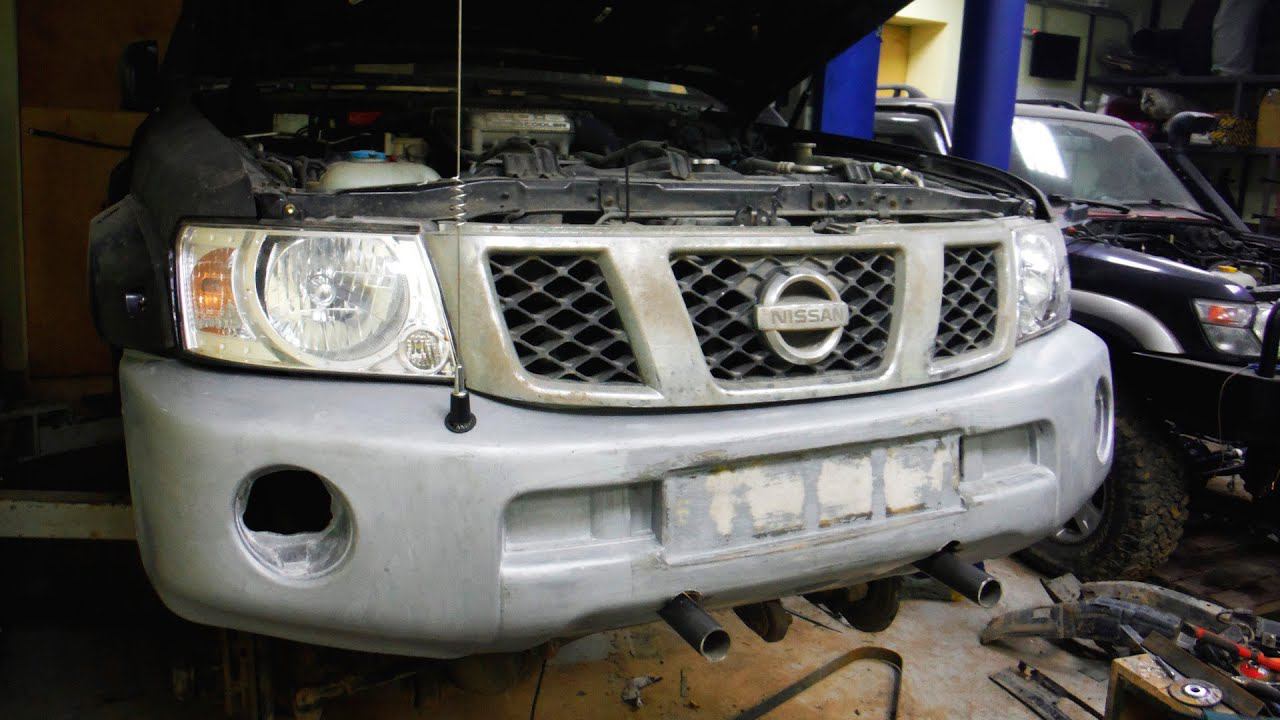 Усиливаем бампер стекловолокном. смотреть онлайн