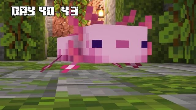 I Survived 100 DAYS as an AXOLOTL in HARDCORE Minecraft! смотреть онлайн