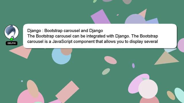 Django : Bootstrap carousel and Django смотреть онлайн