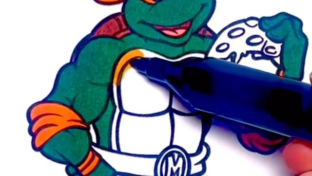 Ninja Turtle || Coloring book смотреть онлайн
