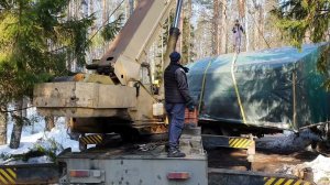 Новое старое видео 2)Старенький автокран исполняет