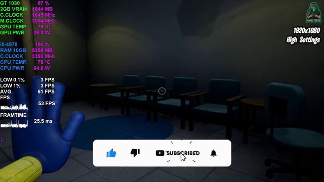 Poppy Playtime Chapter 2 | Gt 1030 | 1080P - All Settings | Performance Tasted. смотреть онлайн