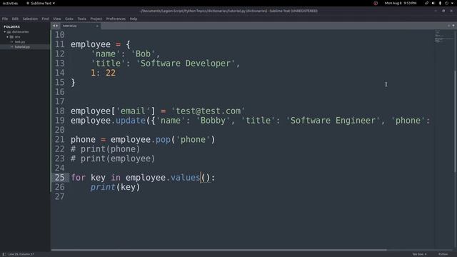 Dictionaries in Python смотреть онлайн