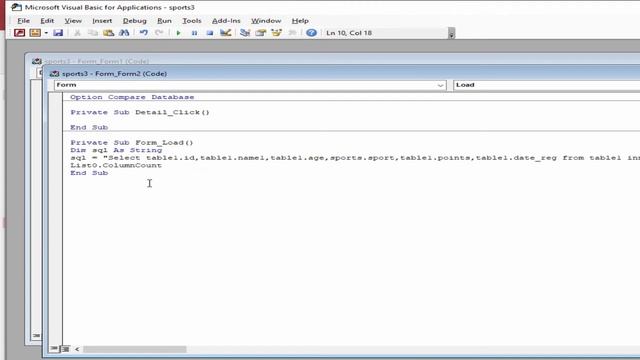 Programming in Microsoft access| fill Listbox from two tables in ms access form VBA using inner joi смотреть онлайн