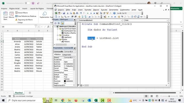 [VBA] ORDENAR MATRIZ, VETOR, LISTBOX FÁCIL E SIMPLES смотреть онлайн
