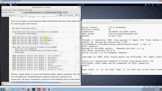 Using ADO.NET in mono on Debian смотреть онлайн