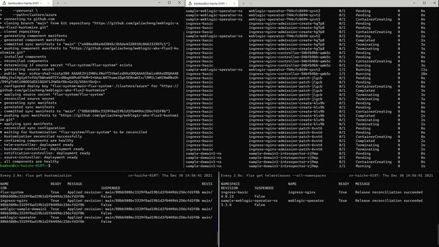 GitOps solution to run Oracle WebLogic Server on Azure Kubernetes Service using Flux v2 смотреть онлайн