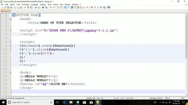 Element Selector In jQuery Step By Step With Example || By Code Master смотреть онлайн