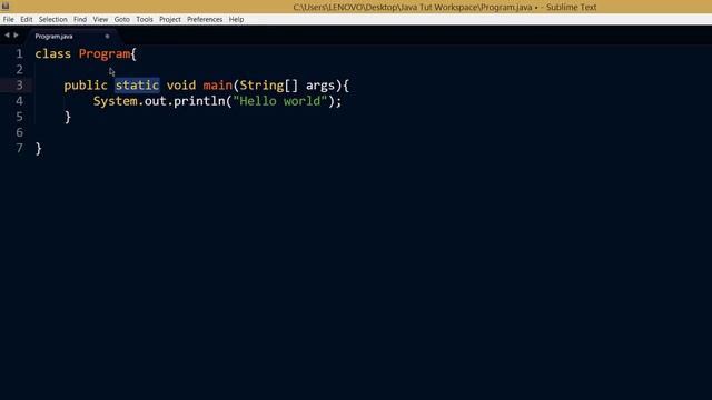 2 Hello World Program - Java Tutorial For Beginners смотреть онлайн