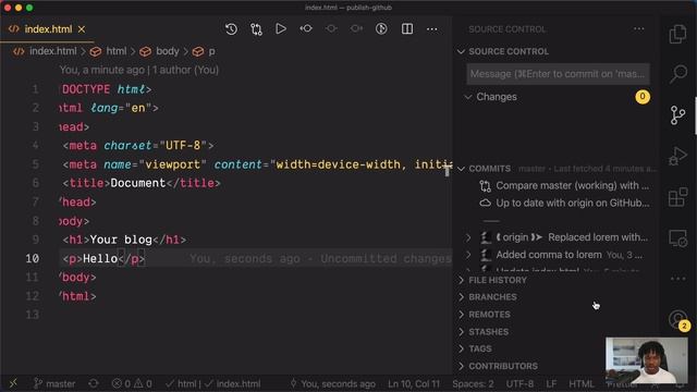 Push and Pull to GitHub with VS Code смотреть онлайн