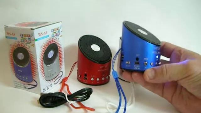 Портативная мини колонка с ФМ радио и MP3 плеером Wster WS A9 смотреть онлайн