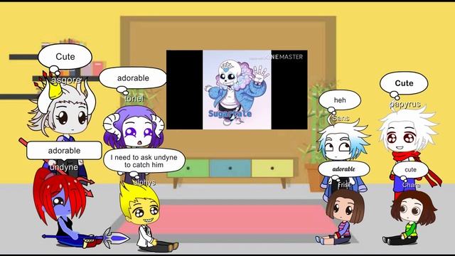 undertale react to sans au themes смотреть онлайн