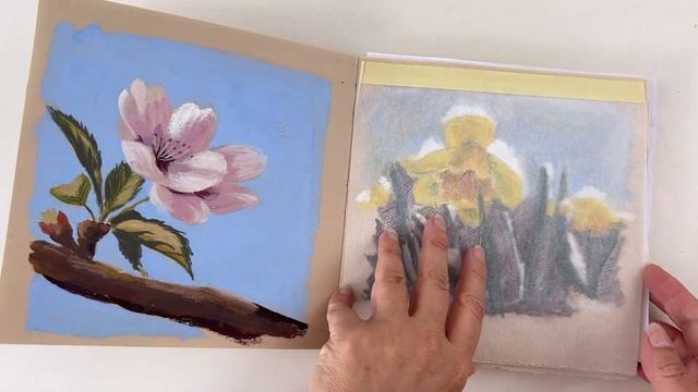 Sketchbook Tour: Garden Paint Challenge in different mediums смотреть онлайн