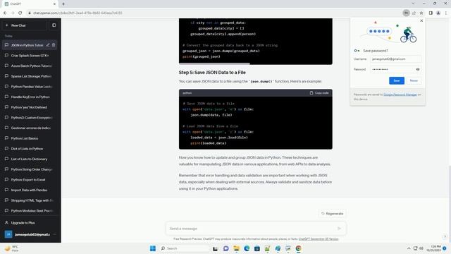 updading json and Grouping json in python смотреть онлайн