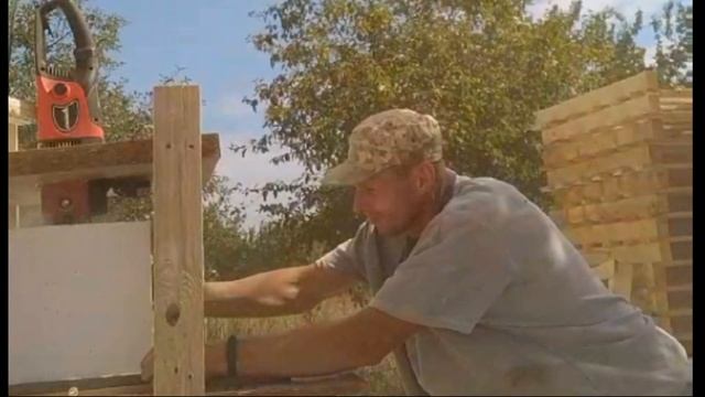 Армировка газоблоков сеткой, распил газобетона. Стройка по дешману, 4 серия