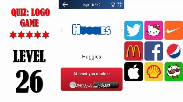 Quiz: Logo Game Level 26 - All Answers - Walkthrough ( By Lemmings at work ) смотреть онлайн