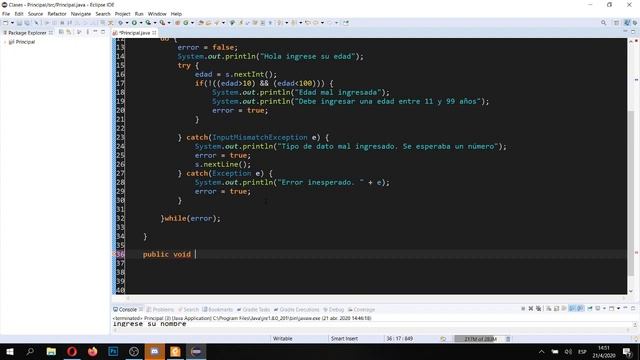 Clase de Java Nº 6: Métodos, debugging y validación de datos смотреть онлайн