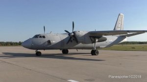 АН-26 RF-36069 запуск, взлет. Engine start, Takeoff. Кубинка. Армия-2018
