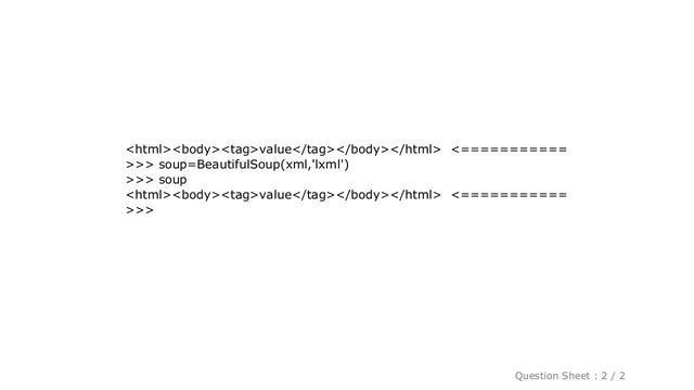 HTML : How to make Beautifulsoup not adding html or ?xml ? смотреть онлайн