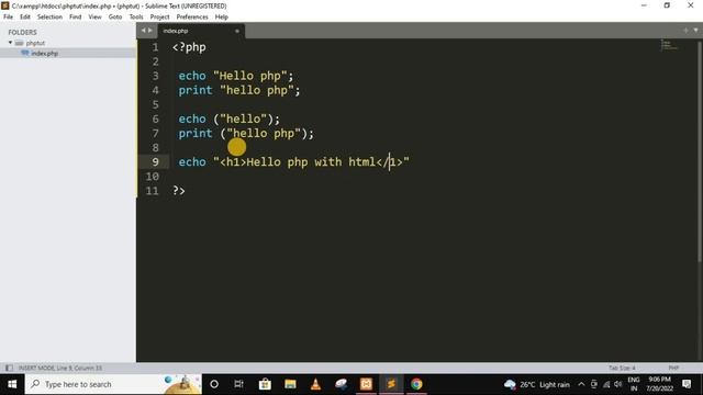 echo and print statement in php | php tutorial for beginners full - 4 | php tutorial | #php смотреть онлайн