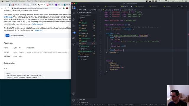 WEB422 Week 04 Part 4 - GitHub API Example смотреть онлайн
