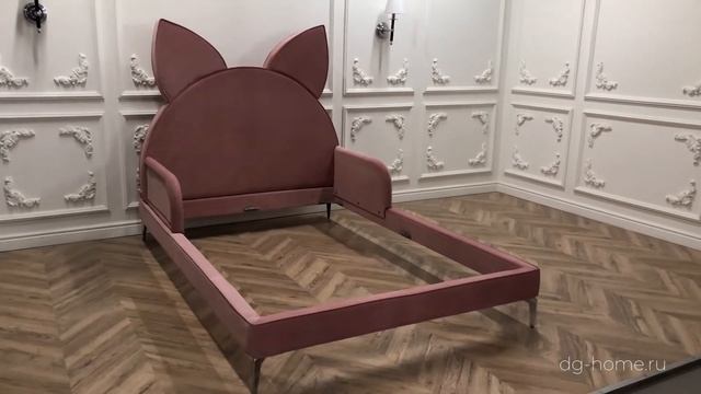 Кровать детская 120х200 бежевая Kitty смотреть онлайн