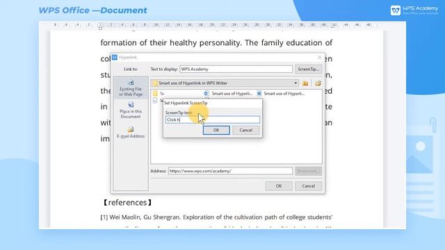 [WPS Academy] 1.8.1 Word:Smart use of Hyperlink in WPS Writer смотреть онлайн