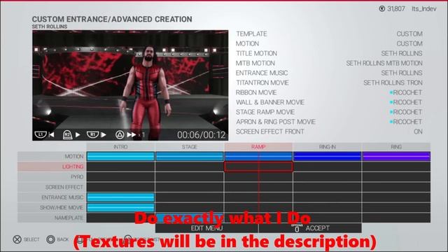 How To Make Seth Rollins Wrestlemania 37 Entrance - WWE 2k19 - With Textures in the Description смотреть онлайн