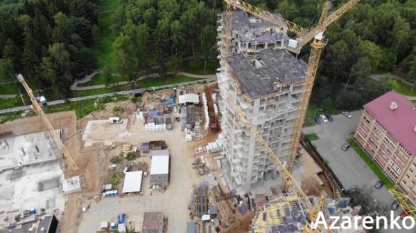 Ход строительства ЖК Russian Design District в Ватутинках на 08.08.2020