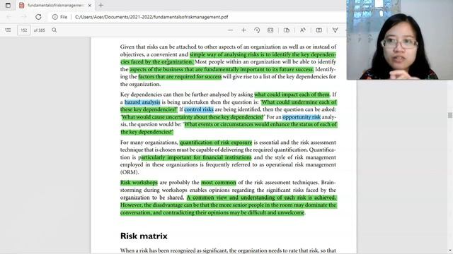 Risk Management. Risk Assessment Considerations. смотреть онлайн