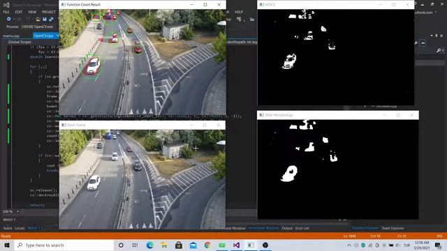Traffic Cam Car Detector Demo With OpenCv C++ смотреть онлайн