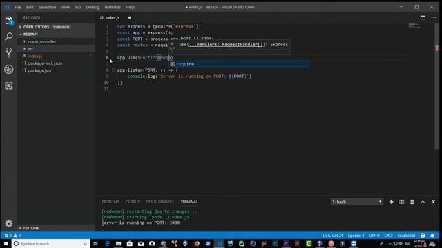 Restful API with Node Express Crash Course смотреть онлайн