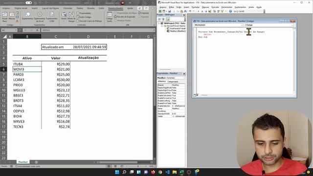 Como preencher data automaticamente no Excel usando fórmulas e usando o VBA смотреть онлайн