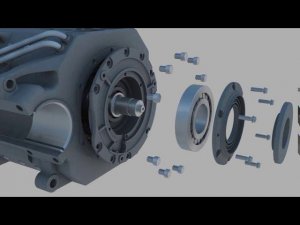 3D Расборка ТЭД  ЭД 118