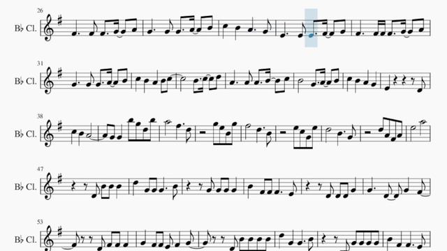 Clarinet Sheet Music: How to play Like My Father by Jax смотреть онлайн
