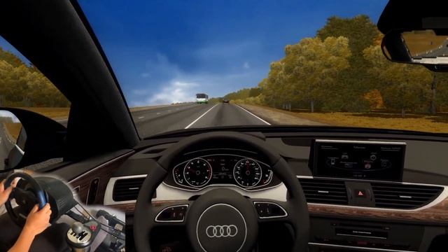 AUDI 6-SERIES C7 | 329HP | DSG | WHEEL CAM | CITY CAR DRIVING смотреть онлайн