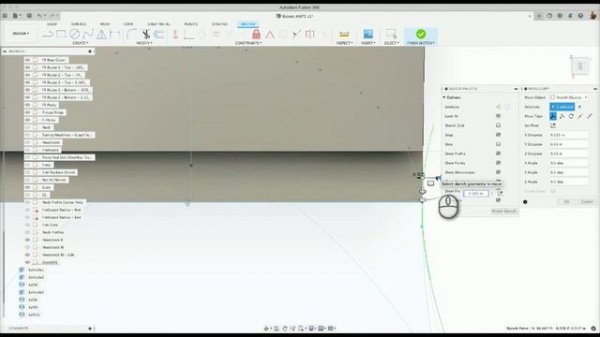 Fusion 360 - Modeling Guitar Neck & Fretboard