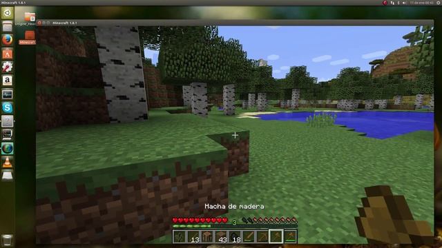 Gameplay de Minecraft 1.8.1 bajo Ubuntu Linux 14.04 смотреть онлайн
