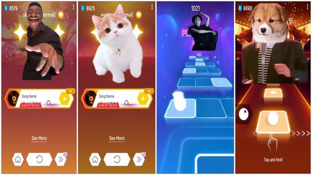 ALL - CUTE CATS VS CUTE DOGS VS SKIBIDI VS M3GAN VS THAT ONE GUY VS WEDNESDAY TILES HOP EDM RUSH смотреть онлайн