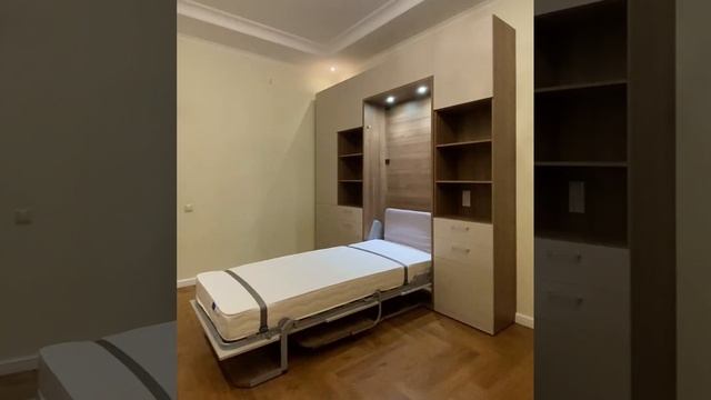 Вертикальная шкаф-кровать трансформер со столом смотреть онлайн