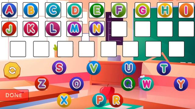 Organise the alphabet: educational game for kids, preschoolers. Put the letters in the correct orde смотреть онлайн