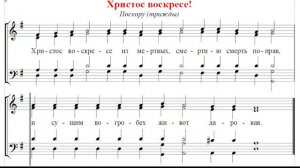 🎼 Христос воскресе! Поскору (тенор). Тропарь Пасхи поскору (обиход)