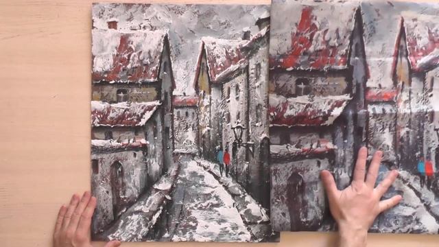 Печать на ткани своей картины. Старая Рига смотреть онлайн