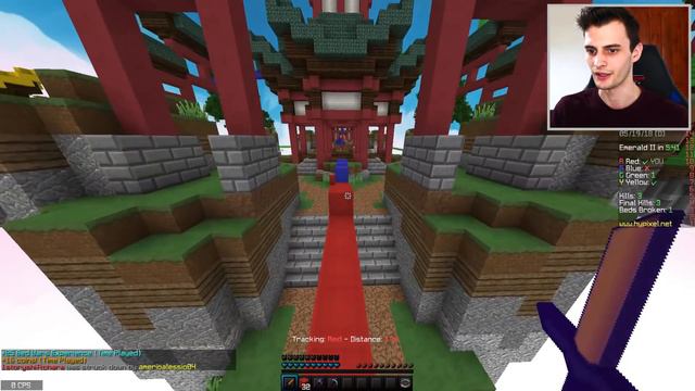 DOUBLE JUMP IN MINECRAFT BED WARS!! (Getting Hackusated)