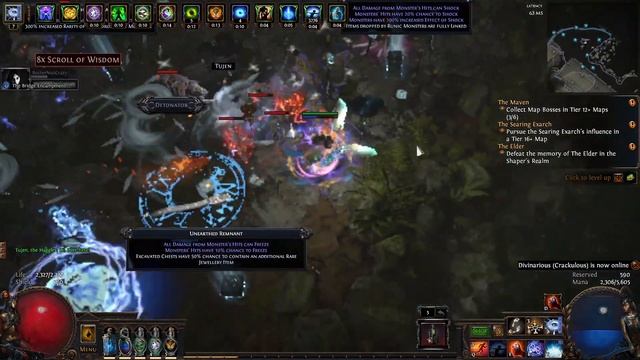 Ascendant Eye of Winter Miner (MoM akane Build) T15 sample run 3.19 Lake of Kalandra (day 3 setup) смотреть онлайн