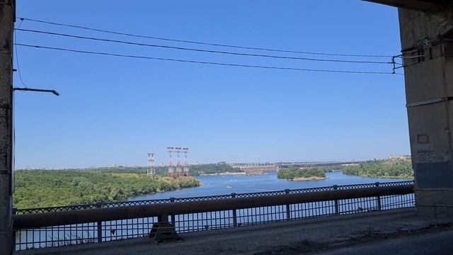 Большая стройка вантового моста в Запорожье. Мост Преображенского