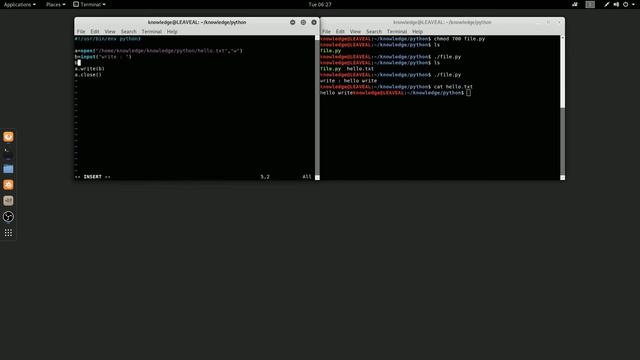 Python 3 file read write append tutorial in Linux смотреть онлайн