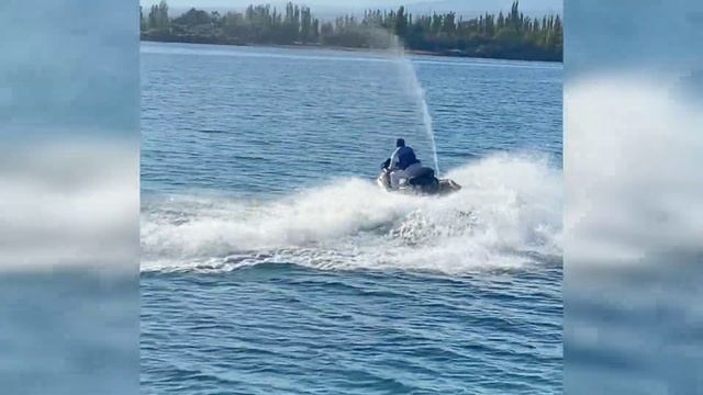 Гоняем на турбо Yamaha waveRunner Issyk-kul lake озеро Иссык-куль смотреть онлайн