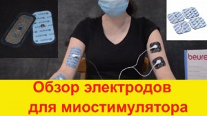 Обзор миостимулятора и элекродов. Моистимулятор в действии.