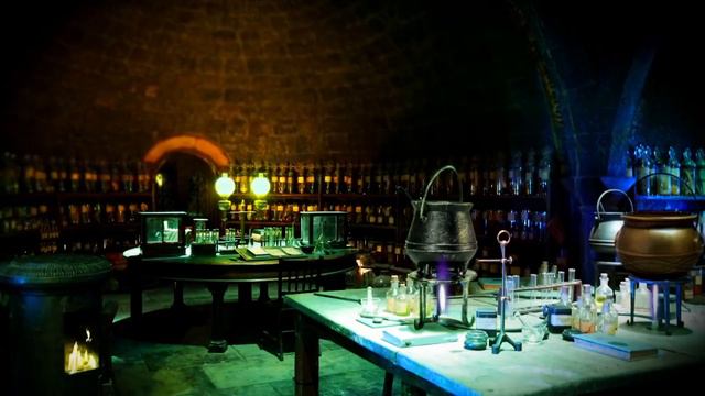 Harry Potter Inspired ASMR - Snape's Potion Classroom - Ambience And Animations - Potion Boiling